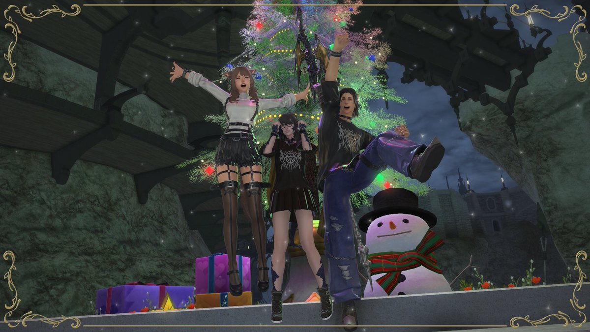 ShennyVT's tweet image. the ffxiv christmas card