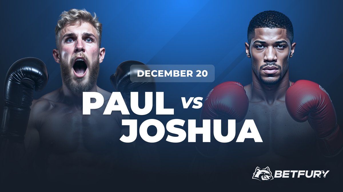 🥊 #JakePaul  or #AnthonyJoshua ?
Guess &amp; Share $30 in Free Bets

Write the winner ➤ betfury.tv/JakePaul-Joshua
❤️ LIKE+RT 🦝 Add your username (one comment)

Do it until the fight starts on Dec 20 | 3 random users with correct answers will get $10 #FreeBet on Dec 22