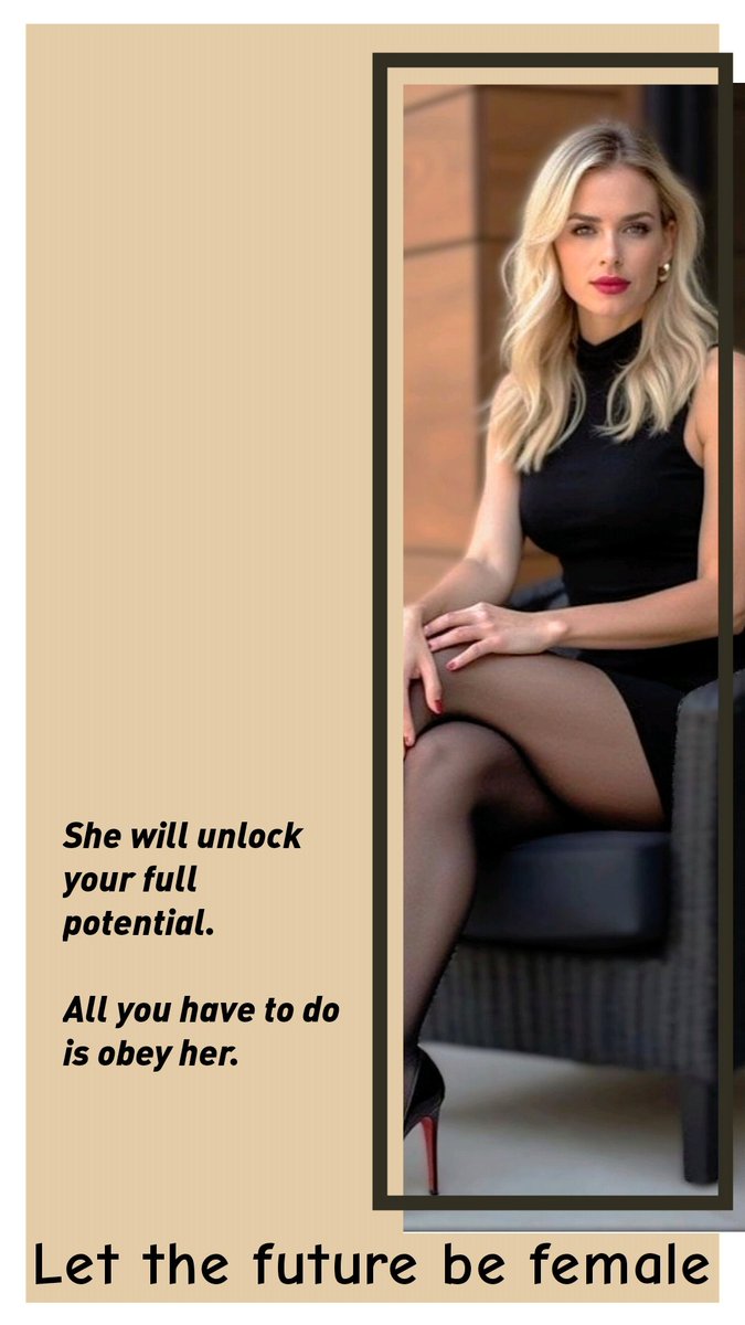 Femaleslead's tweet photo. She will decide what's best for you. https://t.co/moVVdp6SdE