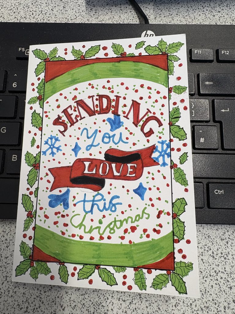 Love the card so much ! Thanks Jacob (<a href="/MrsLedingham/">Mrs Ledingham</a>). I love the Christmas cards from <a href="/StPatricksTroon/">St Patrick's PS Troon</a> 🥹😍🎄🎅