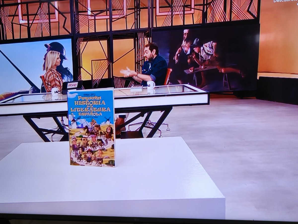 peralias's tweet image. ¡Qué gustazo ver y escuchar a @Nando_Lopez_ en @la2_tve @aventurasaber hablando de su #PequeñaHistoriaDeLaLiteraturaEspañola con @MaraPeterssen