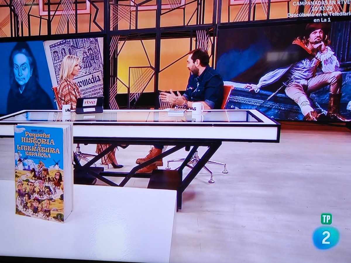 peralias's tweet image. ¡Qué gustazo ver y escuchar a @Nando_Lopez_ en @la2_tve @aventurasaber hablando de su #PequeñaHistoriaDeLaLiteraturaEspañola con @MaraPeterssen