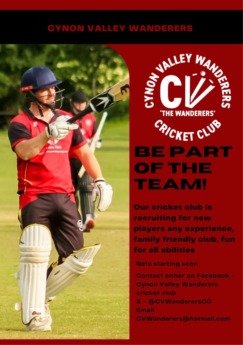 We're on the lookout for new players for the upcoming 2026 season.
If the ashes series is taking your fancy and you think I can do this, or this looks like fun. 
Drop us a message