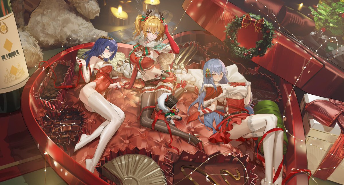 44c_isaac's tweet photo. もうすぐクリスマスです～
クリスマス賀絵を描きました。みなさんが気に入ってもらえると嬉しいです〜
#スノブレ ＃スノウブレイク ＃snowbreak https://t.co/p0qQzU7TR9