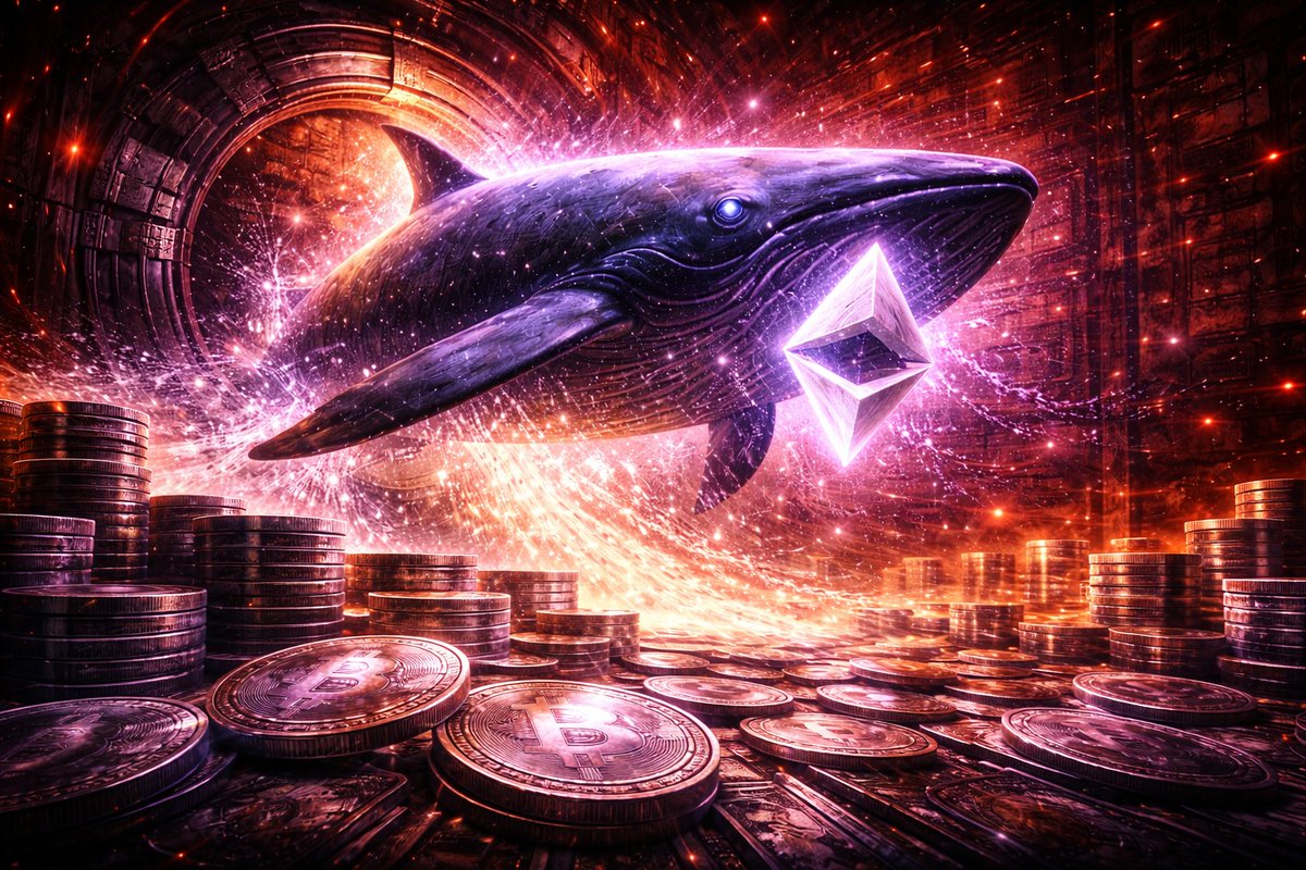 WHALE DOUBLES DOWN: “1011 INSIDER” ADDS TO ETH LONG, HOLDS $578M The  so-called “1011 Insider Whale” increased its Ethereum long position, now  holding 203,340 ETH valued at roughly $578 million. This matters