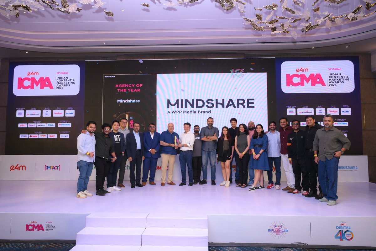 e4mtweets's tweet image. An evening that celebrated creativity, impact, and excellence across marketing and communications.
Here’s a look at the moments, milestones, and winners that made #e4mICMA a night to remember.

#e4mAwards #MarketingExcellence #IndustryCelebration #CreativeImpact #e4m