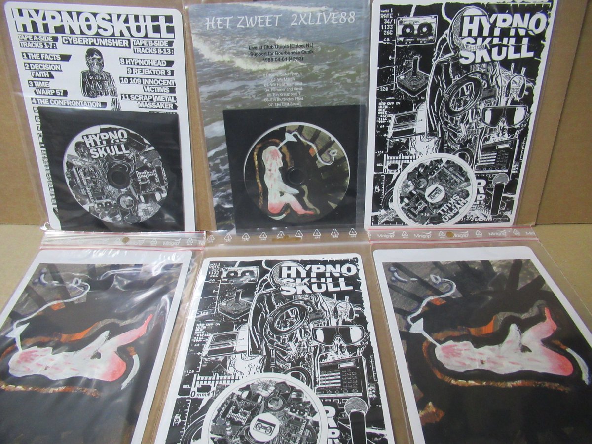 End Of 80s/90s Post Industrial HYPNOSKULL, HET ZWEET. All Of TAPE Tracks 1st Time CD Release. EE-TAPES. Nice!!