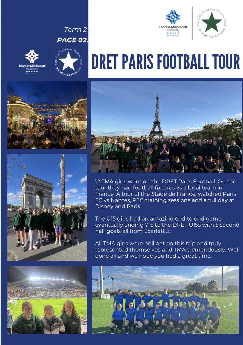 TMiddlecottPE's tweet image. TMA Term 2 Newsletter. Pages 1-4.