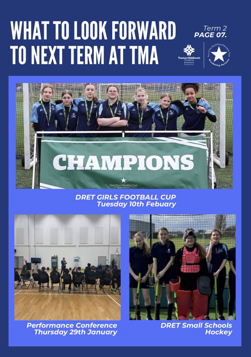 TMiddlecottPE's tweet image. TMA Term 2 Newsletter. Pages 5-8.