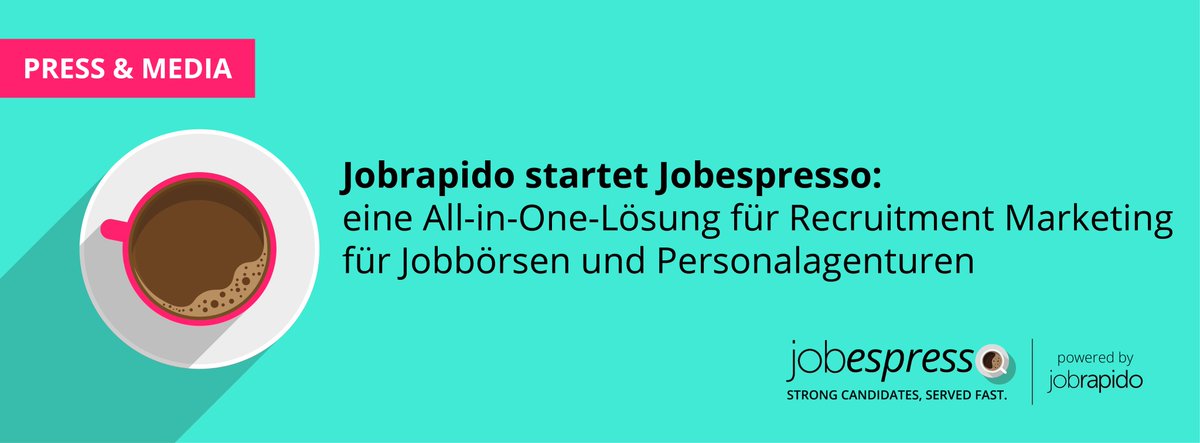 🎉 Jobespresso von Jobrapido sorgt für Schlagzeilen! Diese All-in-One-Lösung für #Recruitment-Marketing hilft #Jobboards und Agenturen, Zeit zu sparen, Kosten zu senken und die Qualität der Kandidaten zu verbessern. 👉 Mehr erfahren: bit.ly/4p7cqF3