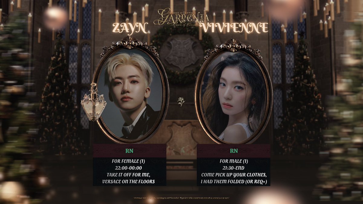 ✴︎ ⑅ᚂ͙ 🎄GARDENIA’S DAY(18-12-2025)🕯️ᚂ͙⑅ ✴︎
✯ 🐈 ᚐ𓍲᛫ ۪  ♕  ᜔  OPEN  ⏃⃘ 17:17-21:21    ᜔♕ ۪  ᛫𓍲ᚐ 🪄 ✯
𓈒 ᛭ܻ ⋆ 🎁 ❥ DM 𓋭 <a href="/GARDENIAFORT/">GARDENIA 🕊️</a>  𓆸  🧦 ⋆ ᛭ܻ 𓈒