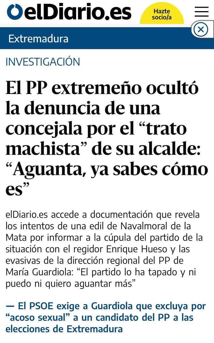 Señora Guardiola, el silencio también es complicidad. 

Veinticuatro horas después, ni una explicación ante denuncias de machismo y encubrimiento en su partido. No se puede dar lecciones de feminismo mientras se tapa a los agresores y a sus cómplices. Dar la cara no es opcional: