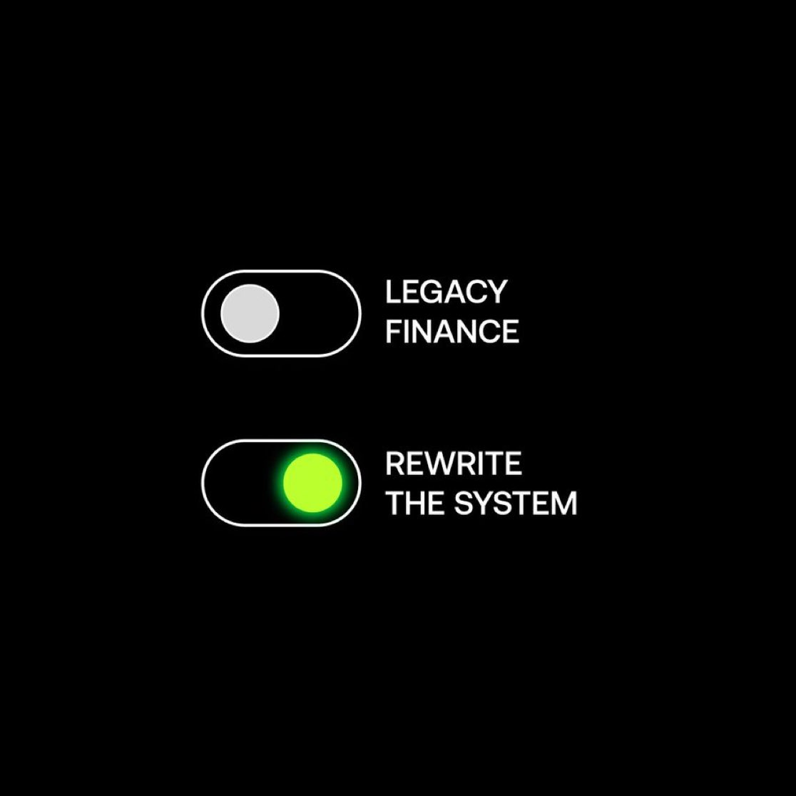 Old money vs new money 🥊

Rewrite your financial future to be trustless, transparent and permissionless.