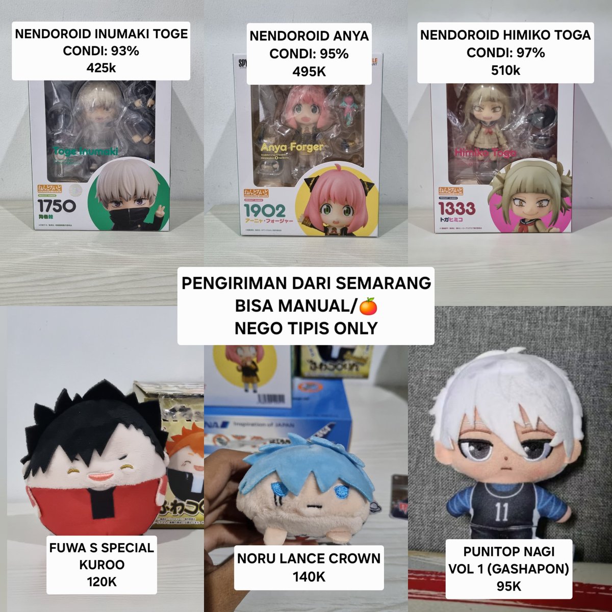 #aniwts nendo dan perempukkan, masih ready semua, more info bisa dm
x.com/SHOYOICHl/stat…