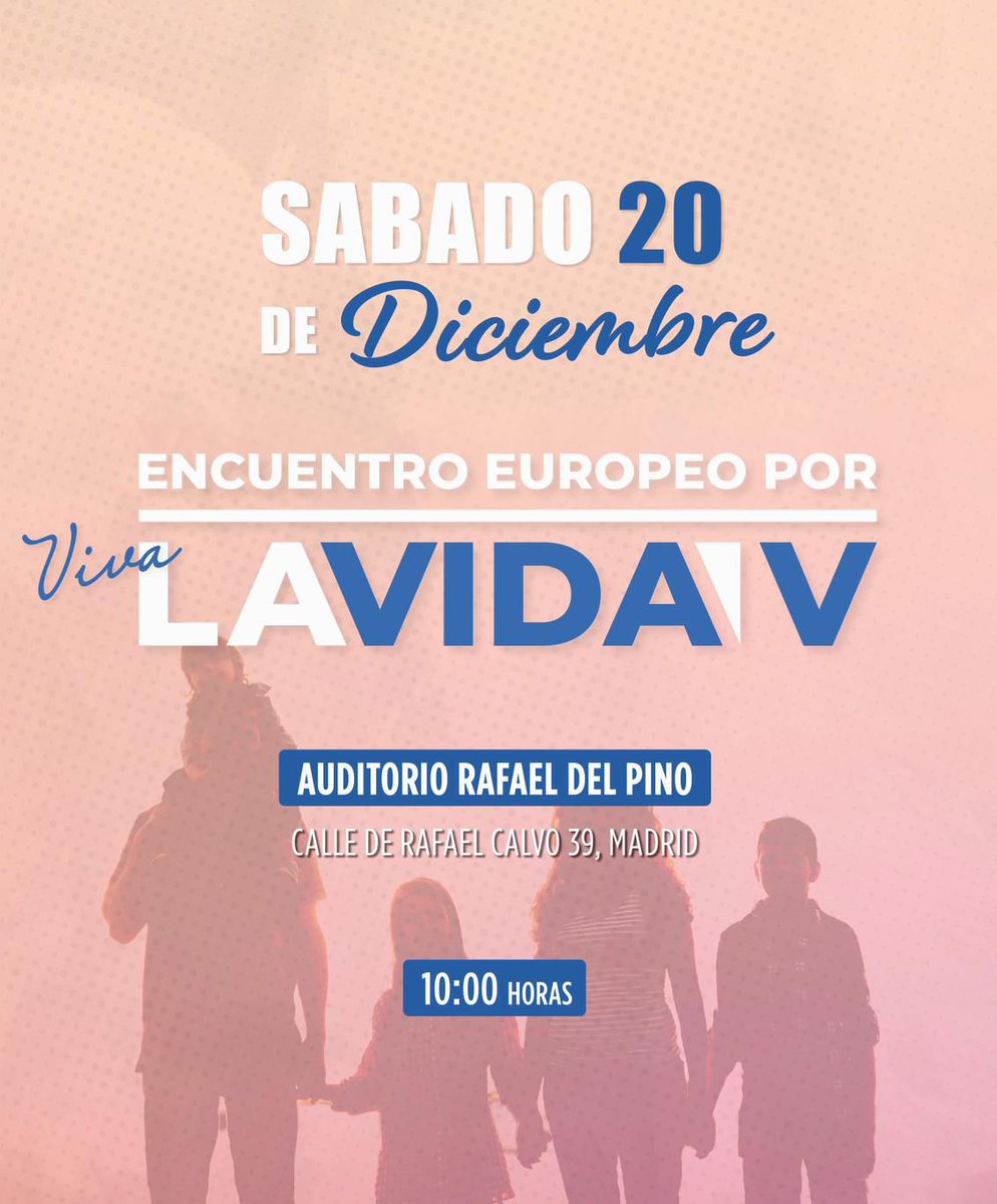 Este sábado 20 vamos a celebrar la vida en Madrid 👶🏻‼️

Habrá numerosas voces que defiendan la vida y el valor de la maternidad 📣

Y picoteo, villancicos y otras sorpresas. ¿Contamos contigo? 💥

Inscripción aquí 👇🏻
eventbrite.com/e/viva-la-vida…
