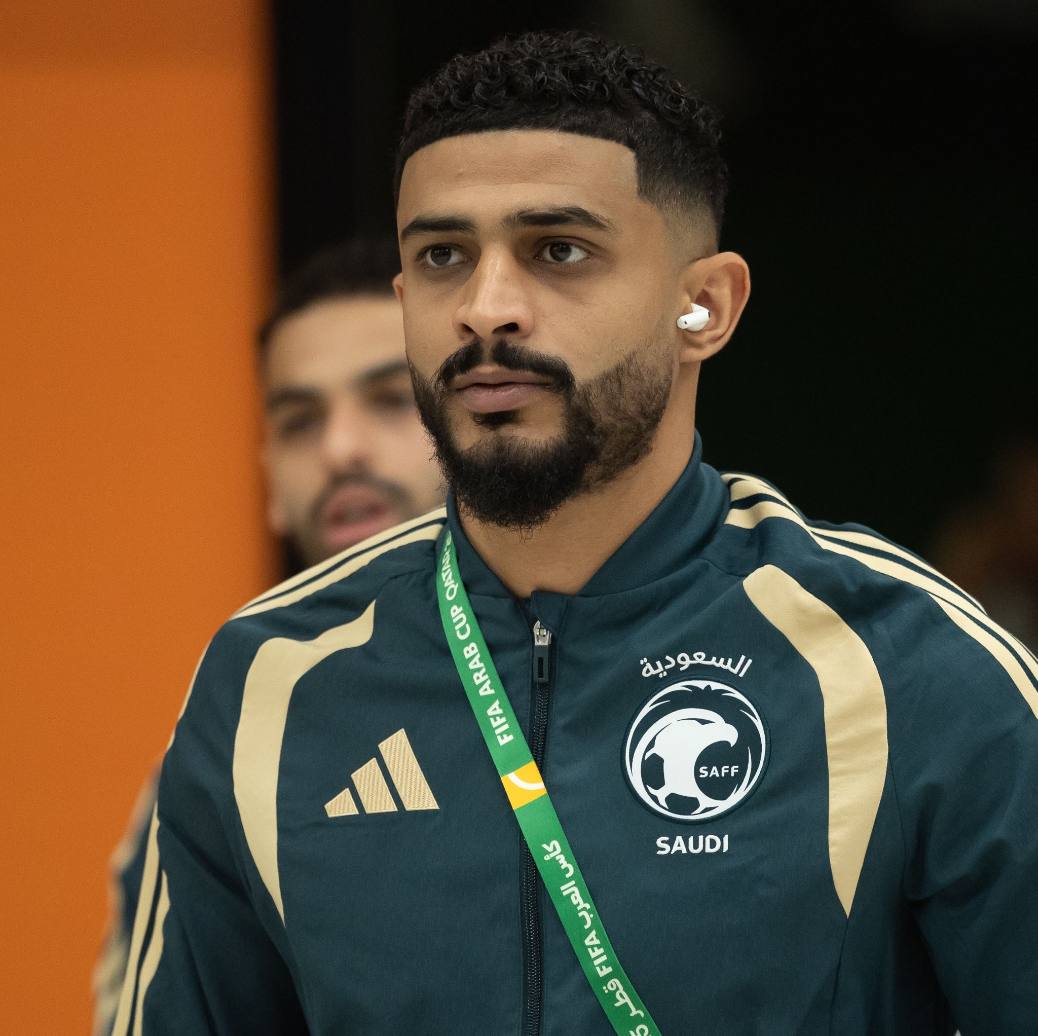 لاعبو الأخضر يصلون إلى ملعب المباراة #السعودية_الإمارات 