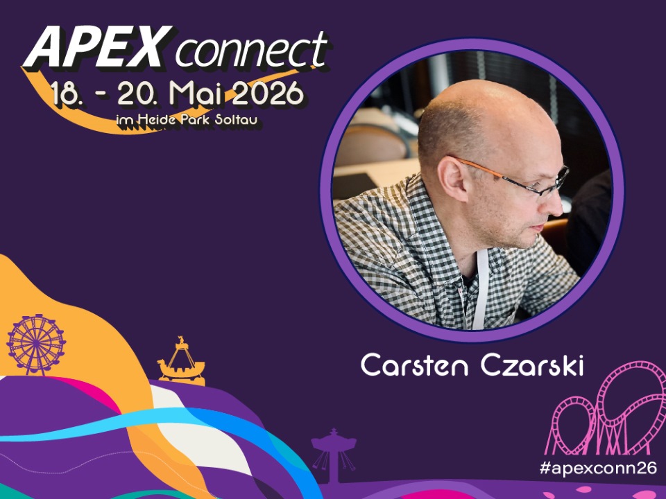 DOAGeV's tweet image. 🎢 APEX connect 2026 | Heide Park Soltau | 18.–20. Mai | #apexconn26

Konferenz rund um #orclapex, #PLSQL &amp;amp; #LowCode.

🎤 Keynote: Carsten Czarski: "Low-Code mit APEX 2026" – KI, APEXlang, neue Features &amp;amp; Community pur

👉 Save the Date! Get your Ticket! apex.doag.org