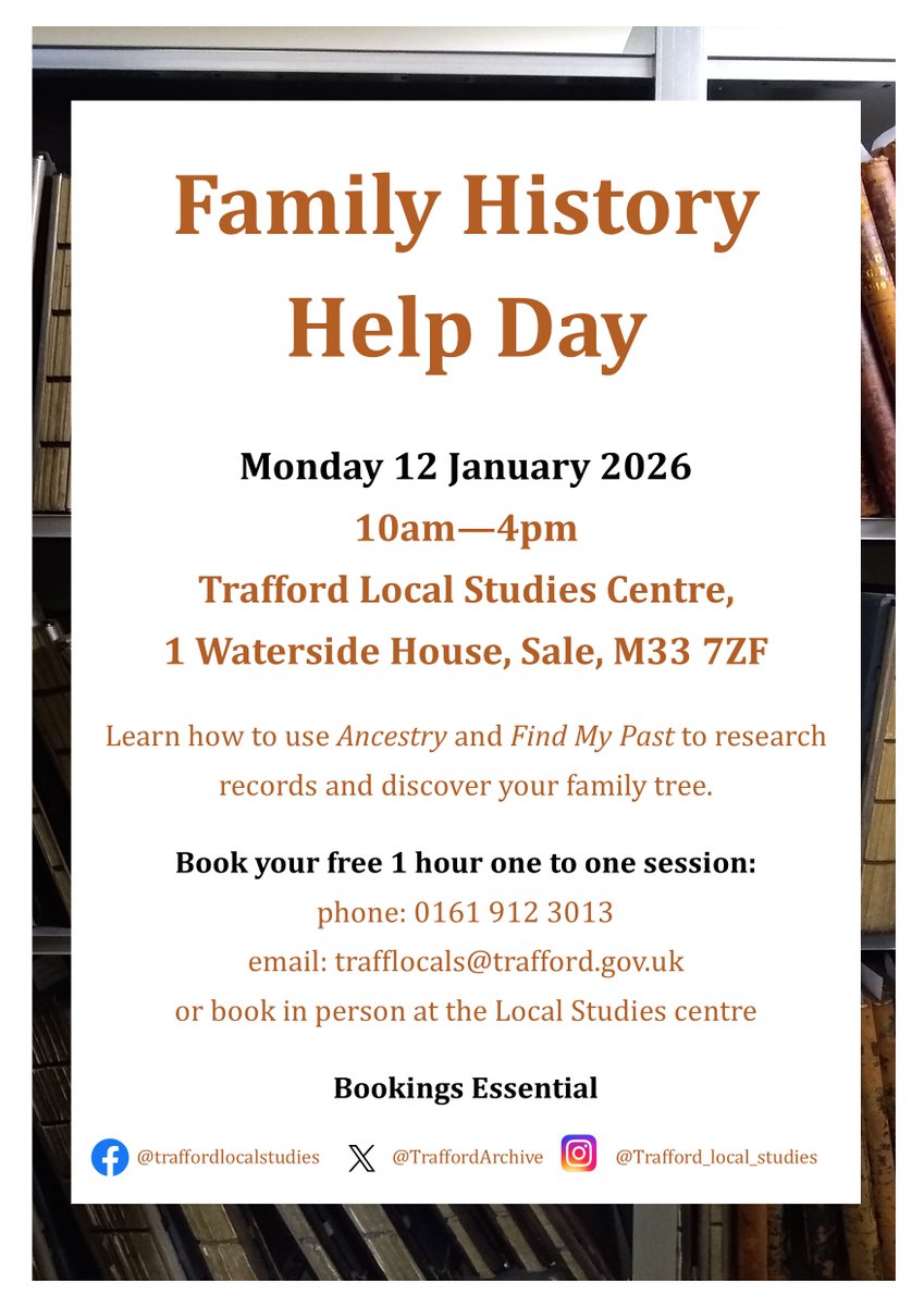 Book your slot now for our next Family History Help Day #findmypast #ancestry #familytree #genealogy #familyhistory #records