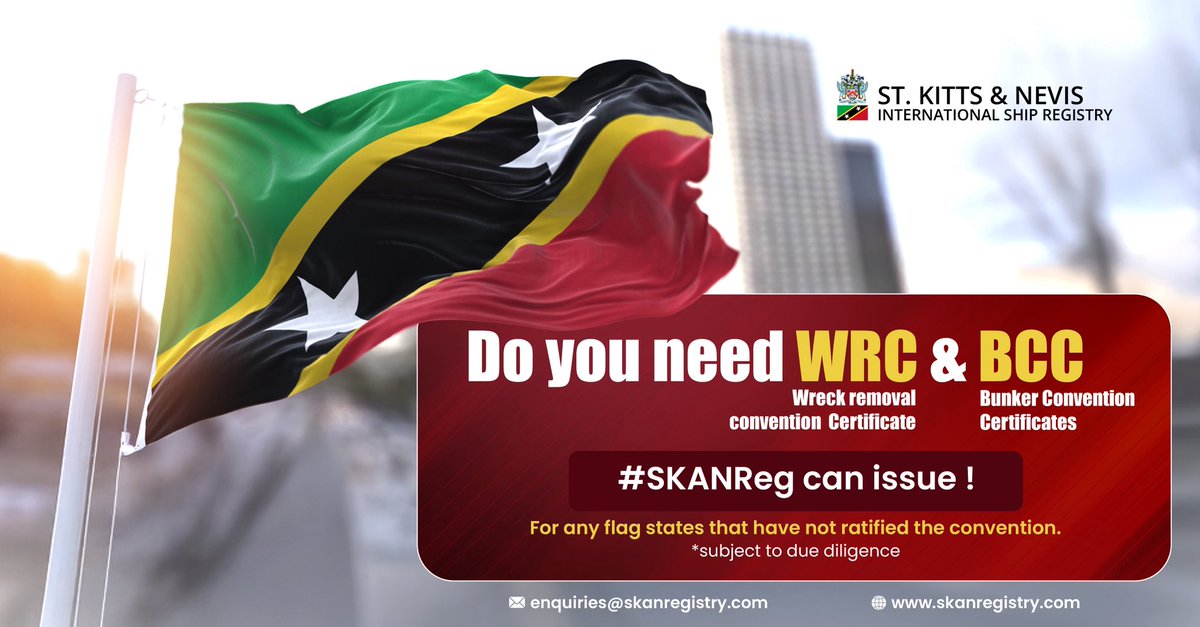 Simplify your maritime compliance with #SKANReg. 

📧 Contact us: enquiries@skanregistry.com
🌐 Visit: skanregistry.com

#MaritimeIndustry #Shipping #ShipRegistry #WRC #BCC #SKANReg #MaritimeCompliance