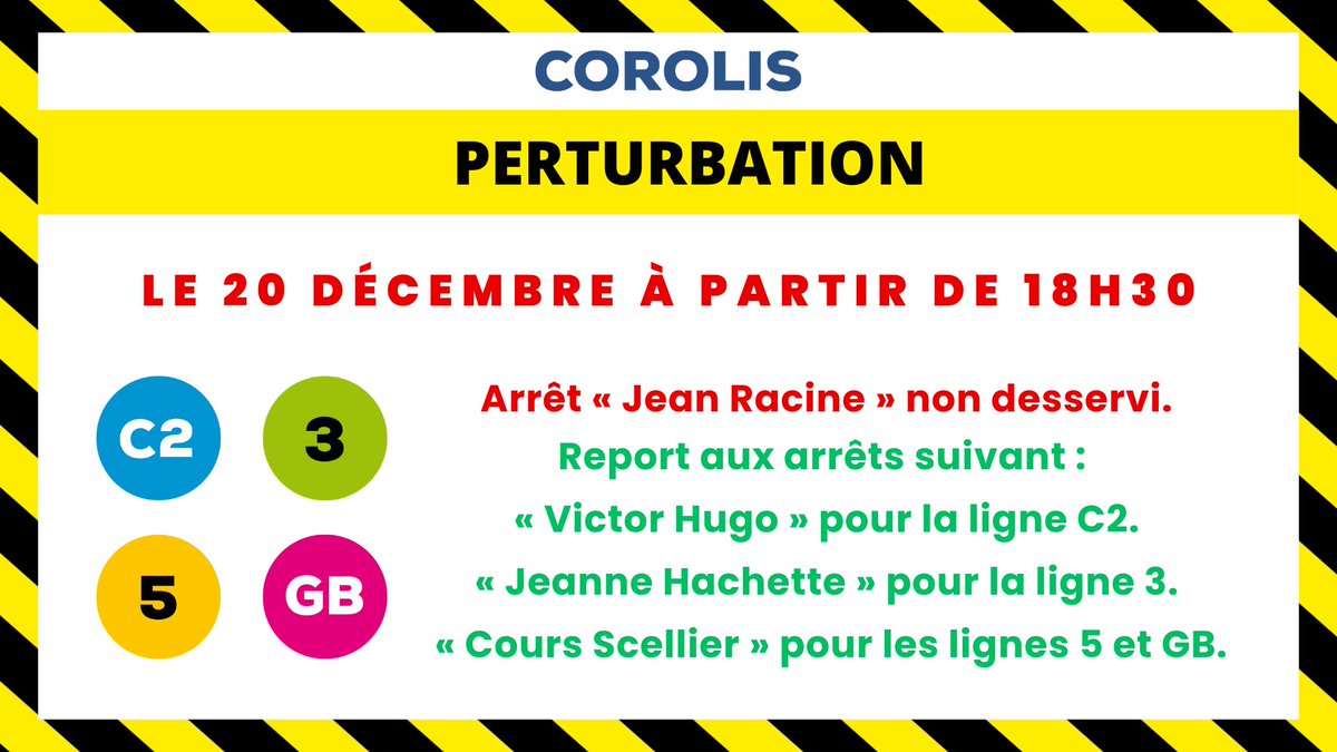 Corolis Infos Trafic tweet media