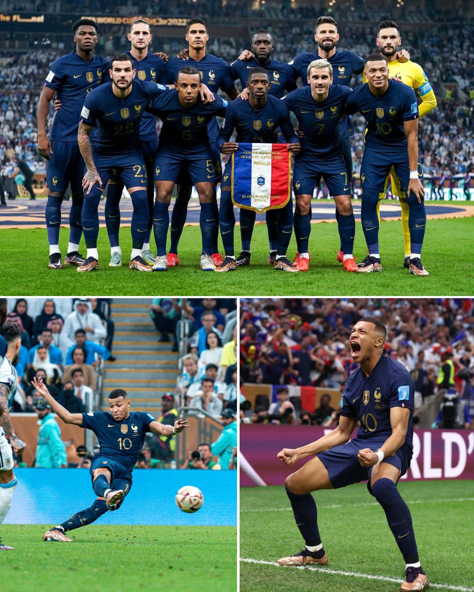 equipedefrance's tweet image. 🇦🇷🇫🇷 Il y a 3 ans jour pour jour, nos Bleus jouaient l’une des plus grandes finales de Coupe du Monde face à l’Argentine (3-3) ! 🔥

120 minutes d’ascenseur émotionnel, de frissons, de larmes… Un moment gravé à jamais dans l’histoire du football. 💙✨