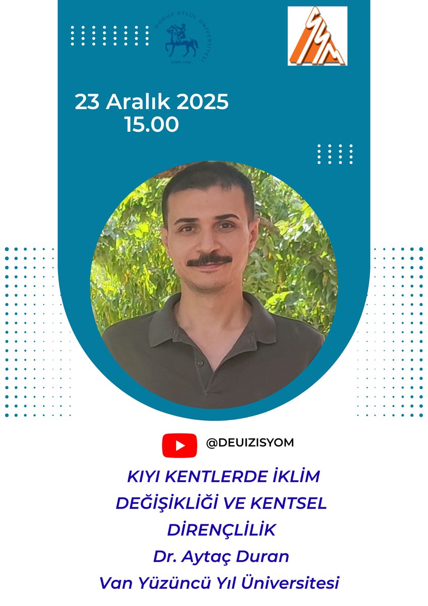 23 Aralık 2025 salı günü etkinliğimize bekliyoruz.

Link:  youtube.com/live/S4Y6OqEQu…