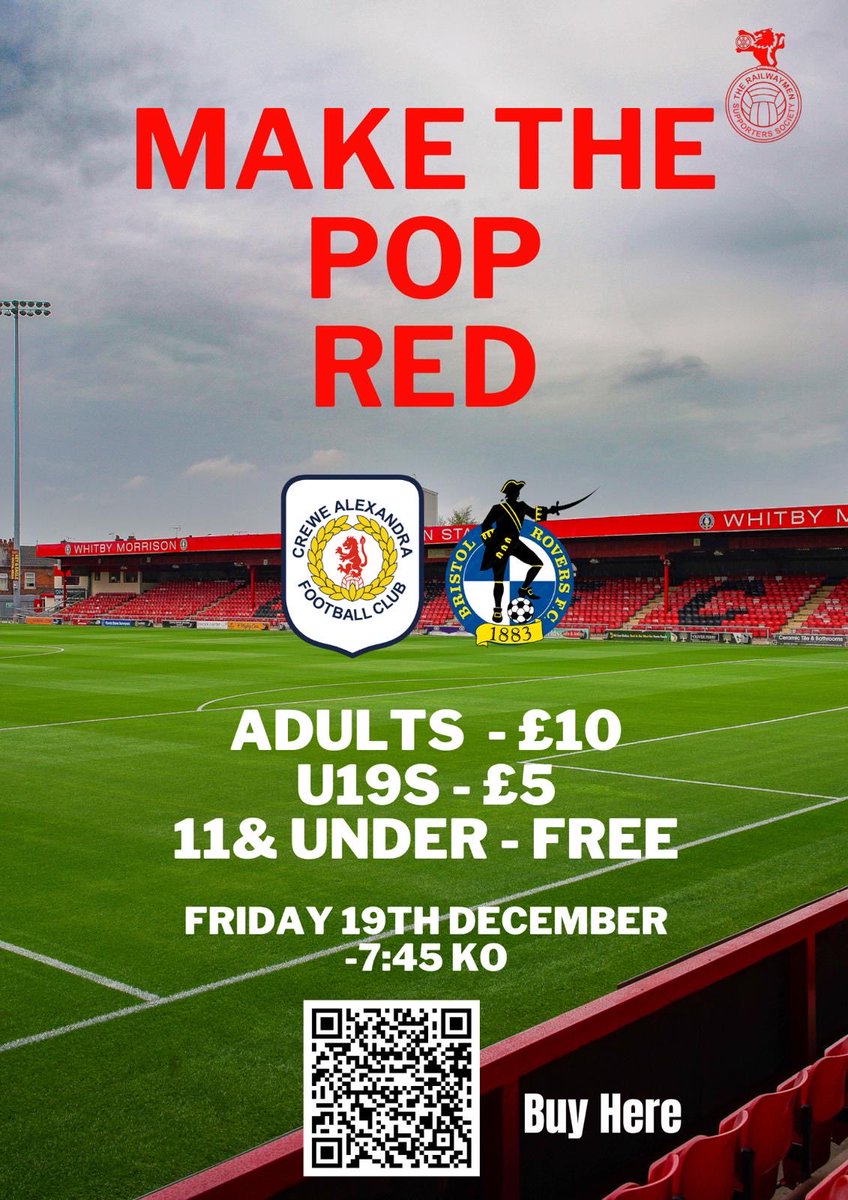 therailwaymensg's tweet image. Bristol Rovers update ‼️

📣Around 1000 remain in main stand 
📣2 blocks now sold out in main stand
📣POP side busy - Block B sold out
📣 POP side blocks E&amp;amp;F - GRE overspill

⚽️ Keep sharing these messages on WhatsApp groups 
⚽️ Retweet all messages 

🎟️ - eticketing.co.uk/crewealex/EDP/…