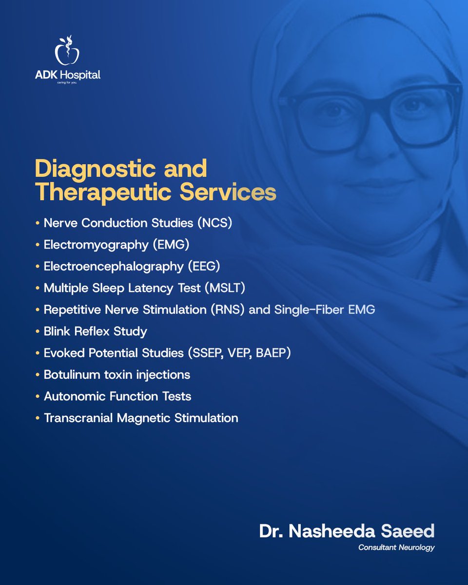 ADK Hospital is pleased to welcome back Dr. Nasheeda Saeed, Consultant Neurologist.

For appointments:
📞 Call ADK Hospital at 1440
💬 WhatsApp +960 767-1440 to book an appointment

#ADKHospital #HealthCare #CaringForYou