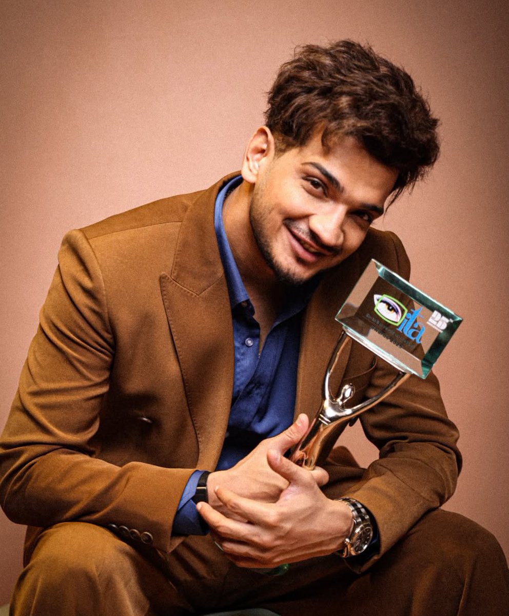 HamidullahAns16's tweet photo. Koi aatu jatu organisation nahi Indian television academy se award Mila hai 
🔥🐐

#MunawarFaruqui 
#ITAAwards2025 https://t.co/RaKXUBJkgH