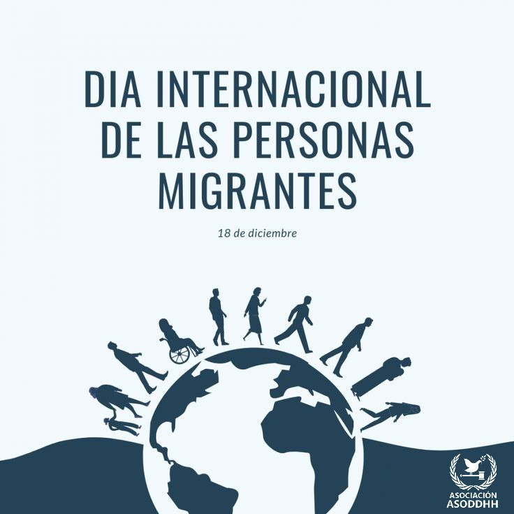 Feliz día internacional de las personas migrantes!

Este día es digno de celebrar porque es gracias a las migraciones que la economía de los países se impulsa, es gracias a las migraciones que las ciudades crecen en culturas fomentando la pluriculturalidad e inclusión.