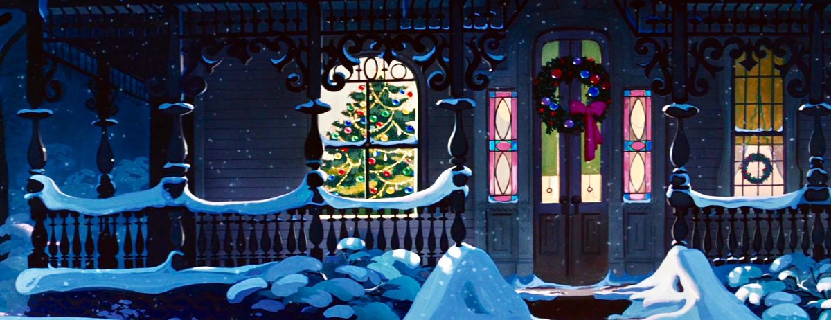 ArtCelineLove's tweet image. winter nights in old disney✨
