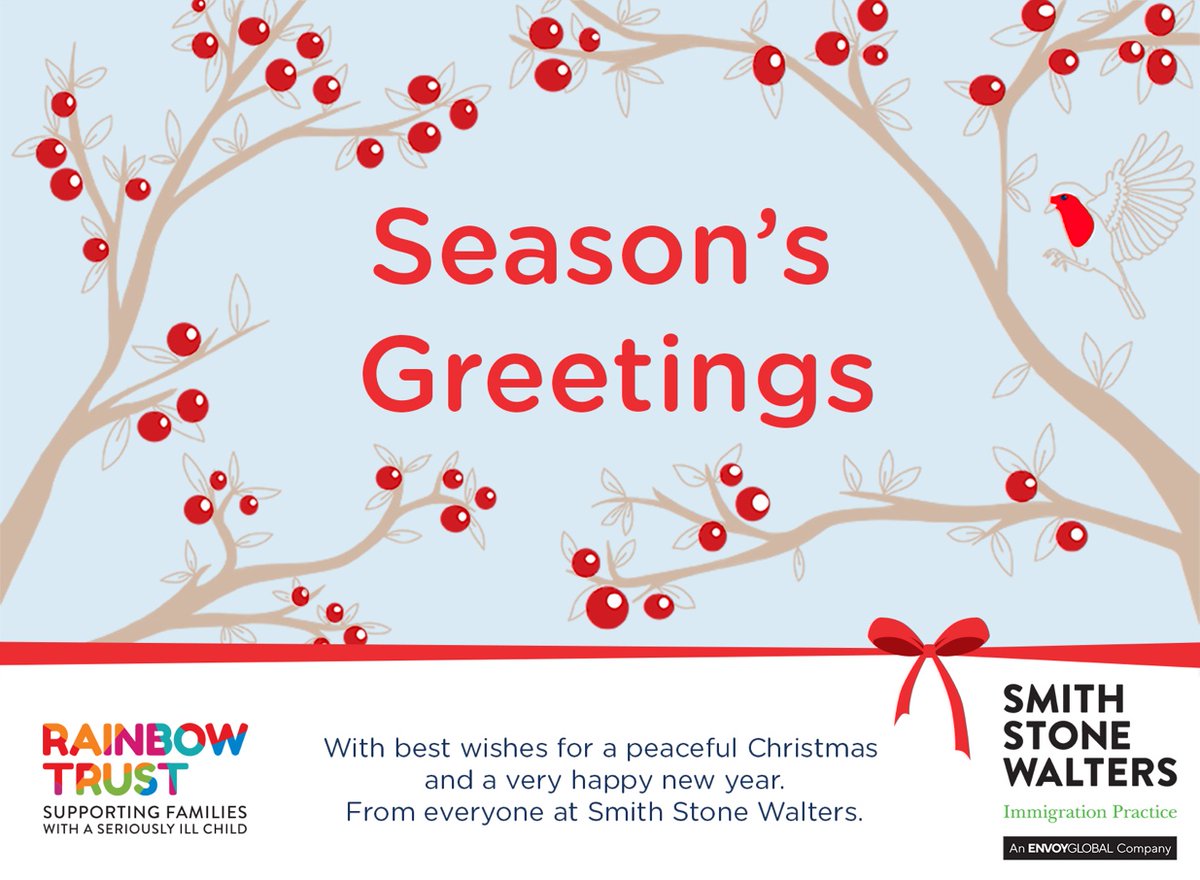 SSW_Immigration's tweet photo. 🎄Best wishes for a peaceful Christmas and a very happy new year from all the staff at Smith Stone Walters 🎄 https://t.co/uscdHE2gEF