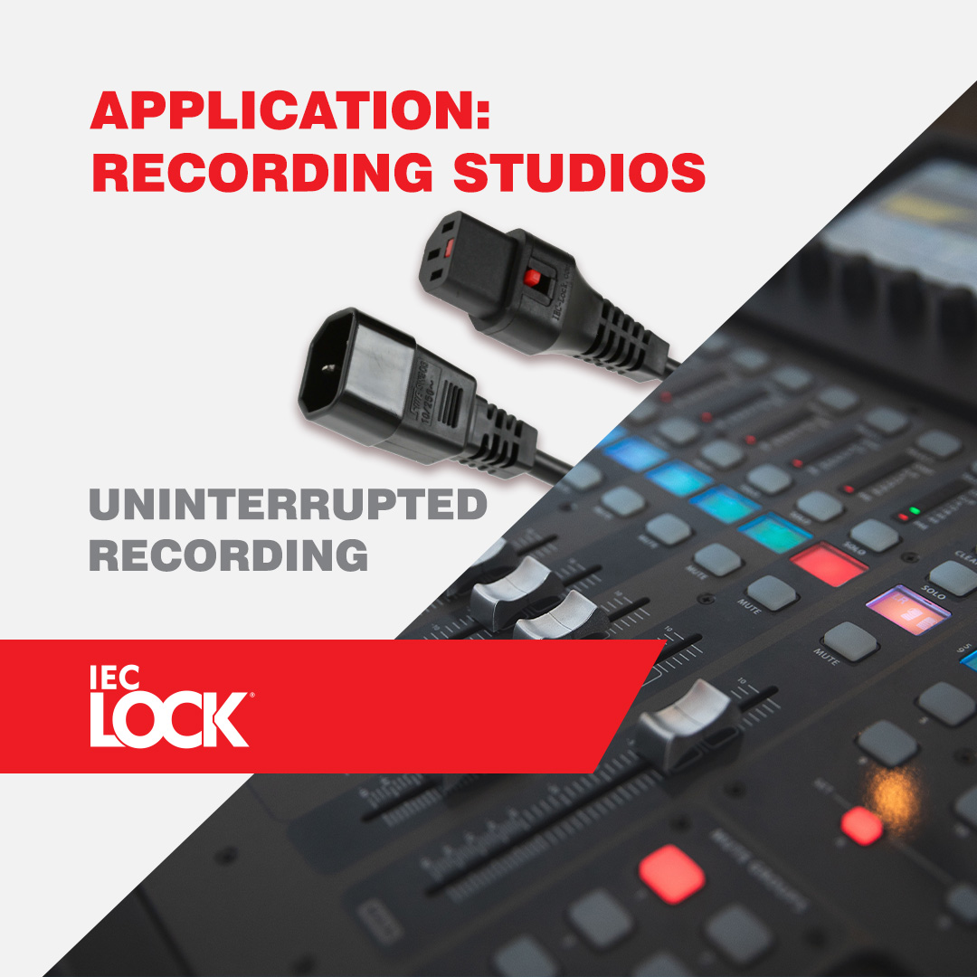 Keep your studio powered and creativity flowing! 
🎙 IEC Lock's rugged design protects your gear from drops and vibrations. 
⚡ Compatible with C14/C20 inlets for uninterrupted power. 
Your studio will thank you! 
 #StudioGear #CreativeFlow #PowerSolutions