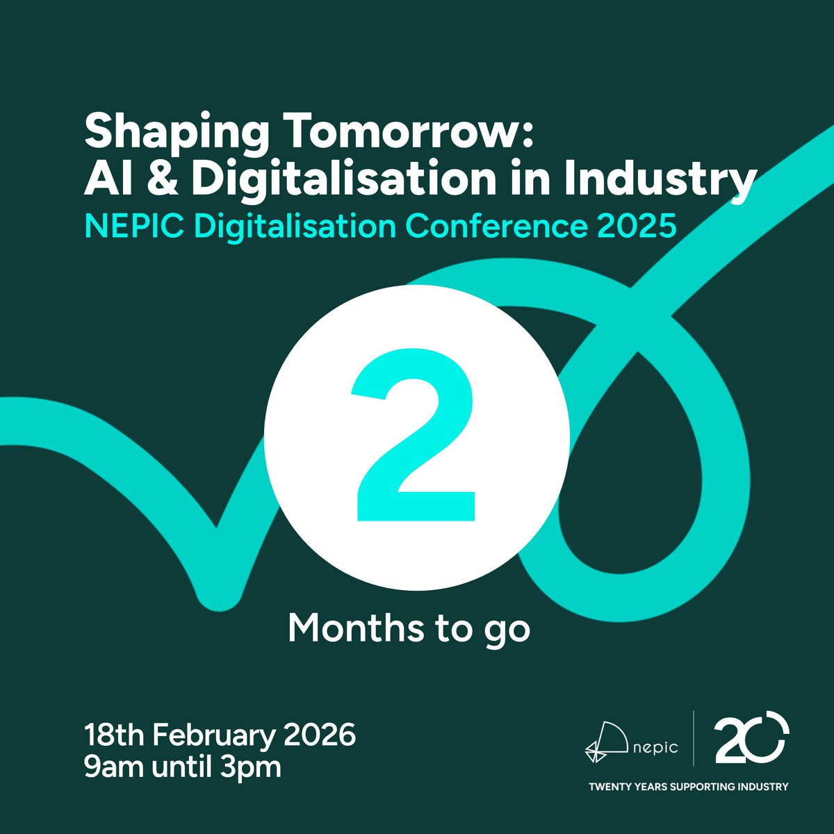 There are two months to go until our Digitalisation Conference! 

Have you secured your ticket? 
To register your place 🔗 nepic.co.uk/event/nepic-di…