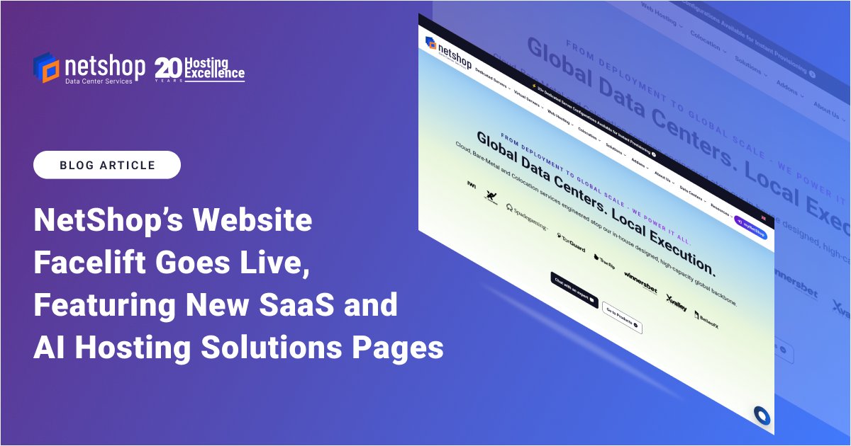 NetshopIsp's tweet image. ✨ Our website facelift is now live!

Cleaner design, better consistency, faster pages.

We have also introduced new pages for the 𝗦𝗮𝗮𝗦 𝗵𝗼𝘀𝘁𝗶𝗻𝗴 and 𝗔𝗜 𝗜𝗻𝗳𝗿𝗮 𝘀𝗼𝗹𝘂𝘁𝗶𝗼𝗻𝘀.

Happy browsing at netshop-isp.com.cy 🤩

#hosting #cloud #servers