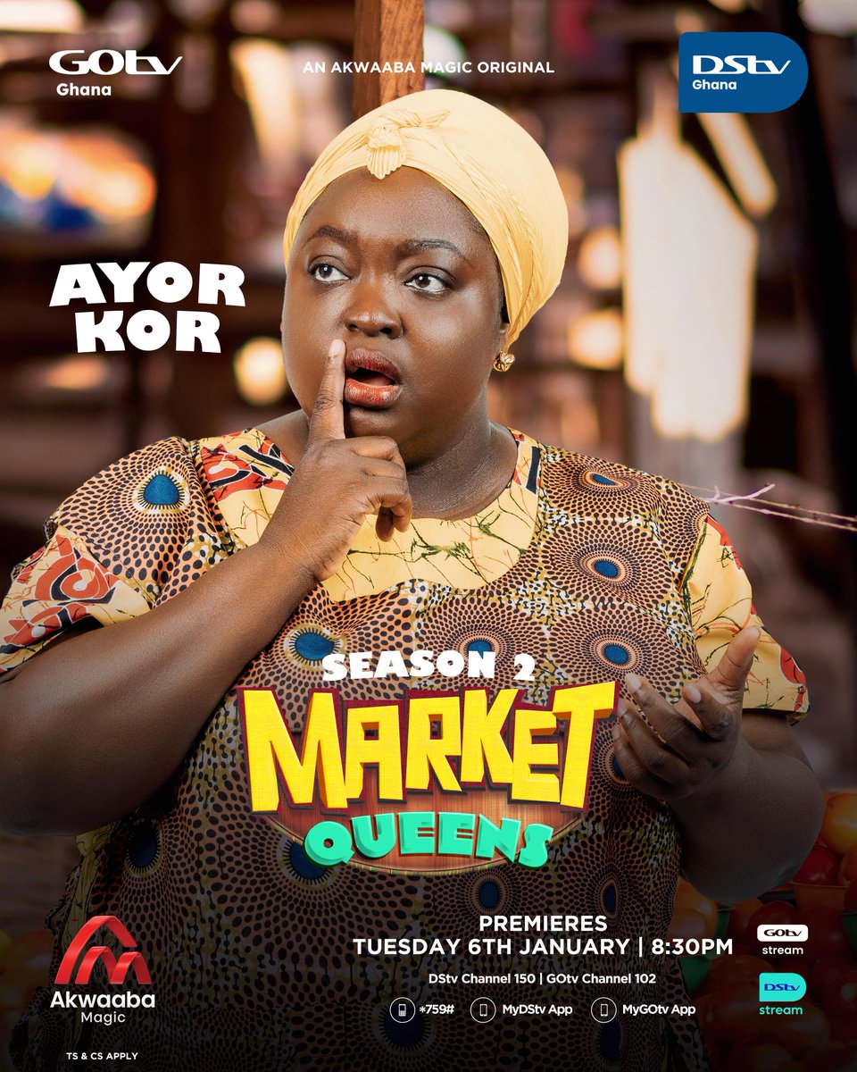 DStv_Ghana's tweet photo. What if you go to the market and meet Roselyn Ngissah behind one of the items on your list? ๐
Yes โ she plays Ayorkor in #MarketQueens Season 2! Get ready to be thrilled. โณ๐ฅ https://t.co/aq5zn1LEe5