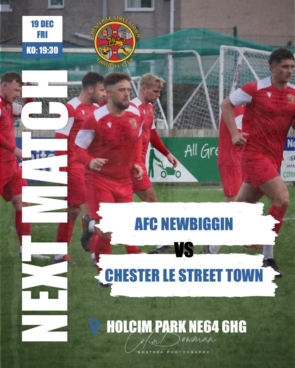CestrianTweet's tweet image. FRIDAY NIGHT FOOTY 
Get your weekend off to a flying start by joining us on the road to Newbiggin 
Our last game before Christmas and in true Christmas spirit the Chairman has offered to get the drinks in for any Chester fans attending in Santa hats
