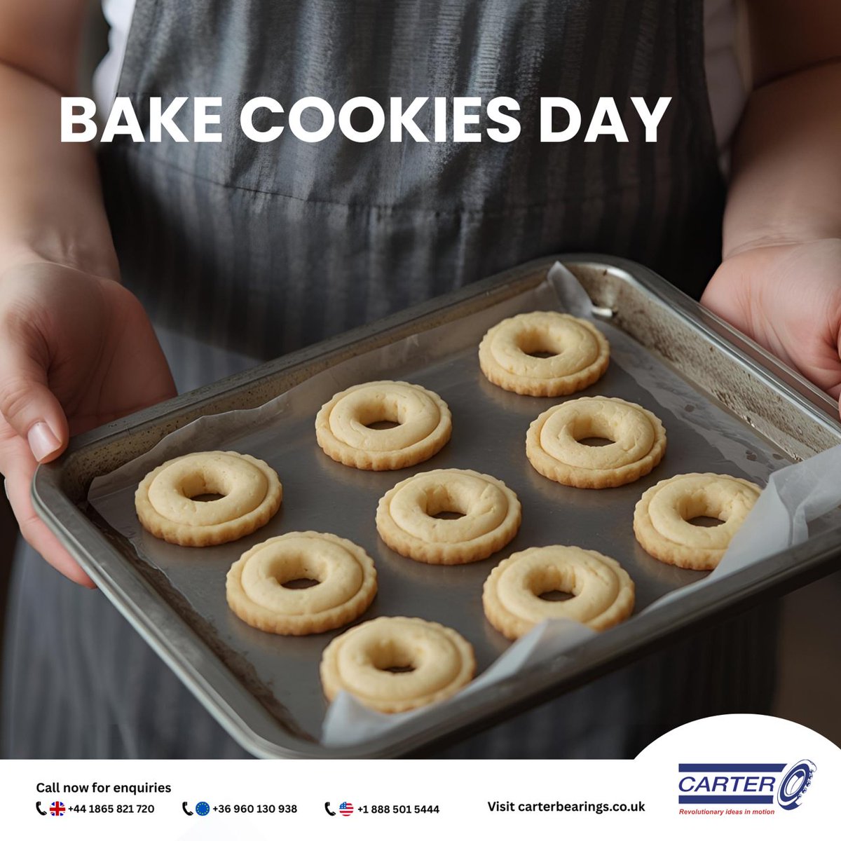 carterbearings's tweet image. Baking cookies and running bearings both need temp control, precision, and the right materials. You can eat your baking mistakes though. 🍪 #BakeCookiesDay #EngineeringRecipe #PrecisionMatters