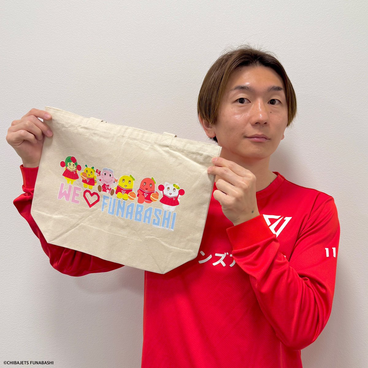 ふなっしー＆ふなっしーファミリーコラボトートバッグはこんな感じ