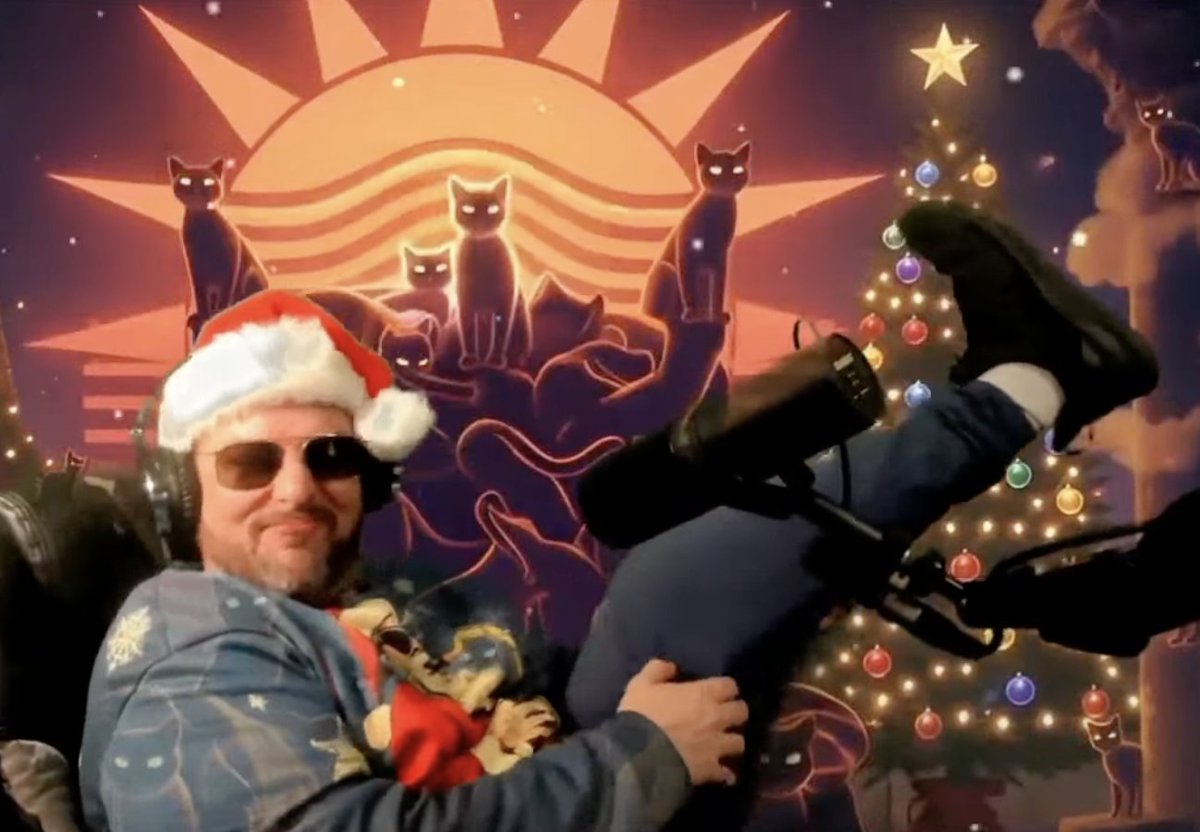 Shredding on leg guitar <a href="/GooningOnRumble/">Mersh</a>