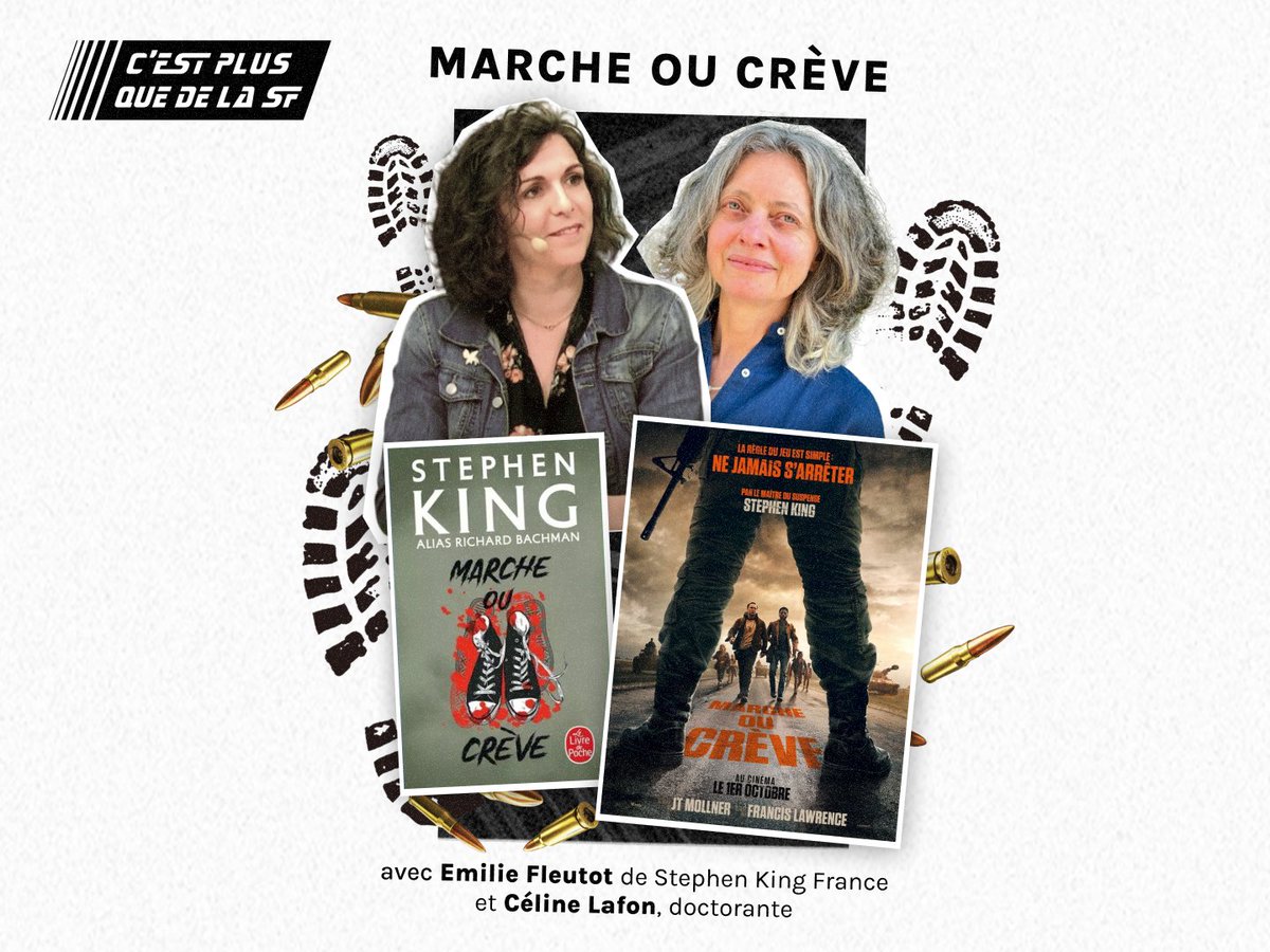 Cette semaine le podcast analyse l'excellent Marche ou Crève de l'immense <a href="/StephenKing/">Stephen King</a> disponible au <a href="/livredepoche/">Livre de Poche</a> ! Un grand merci à <a href="/StephenKingFr/">Stephen King France | Emilie</a> pour son analyse avec Céline Lafon.

Pour écouter : podcast.ausha.co/c-est-plus-que…