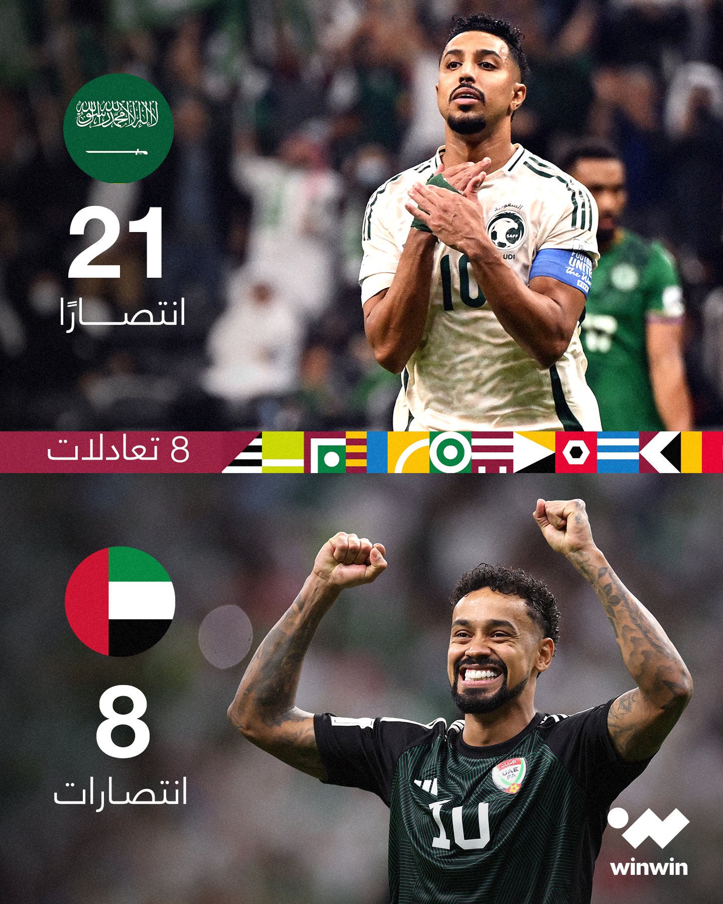 قبل المواجهة المرتقبة بينهما لتحديد صاحب المركز الثالث في كأس العرب، التاريخ ينحاز للأخضر السعودي أمام الأبيض الإماراتي 