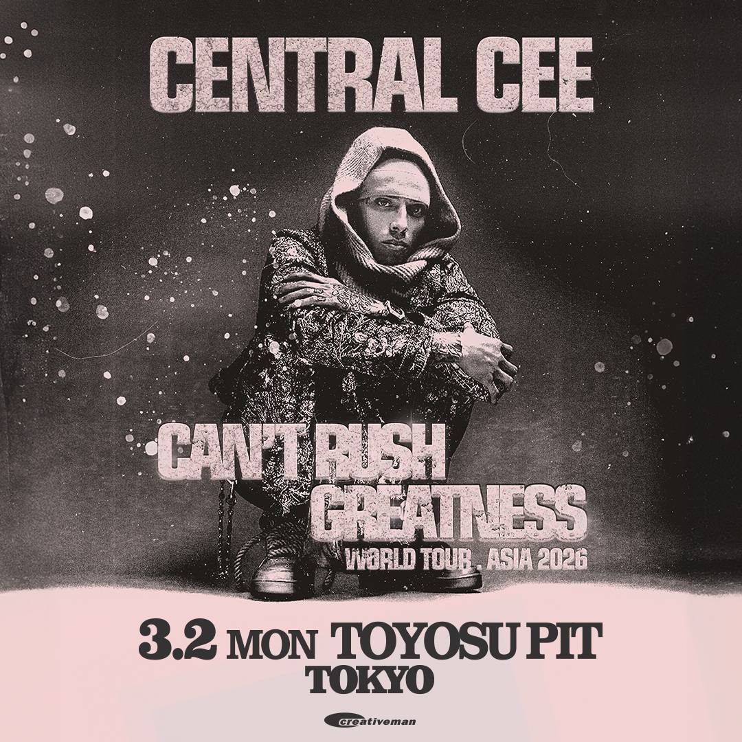 【CENTRAL CEE 新規公演決定！】

ロンドンから世界中で活躍の場を広げる新たなヒップホップ界のスーパースター #セントラル・シー
一夜限りとなる待望の単独公演を来年3月東京で開催！

クリエイティブマン会員チケット最速先行は明日から受付！

📅3/2(月) 豊洲PIT
creativeman.co.jp/event/centralc…