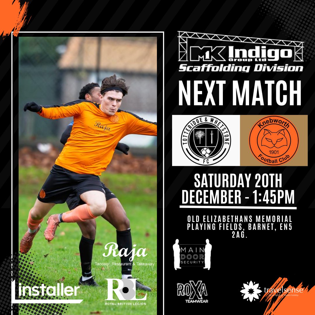 We conclude 2025 with a trip to Totteridge &amp; Whetstone in the Greg Cup!

#UpTheKneb

🧡🖤