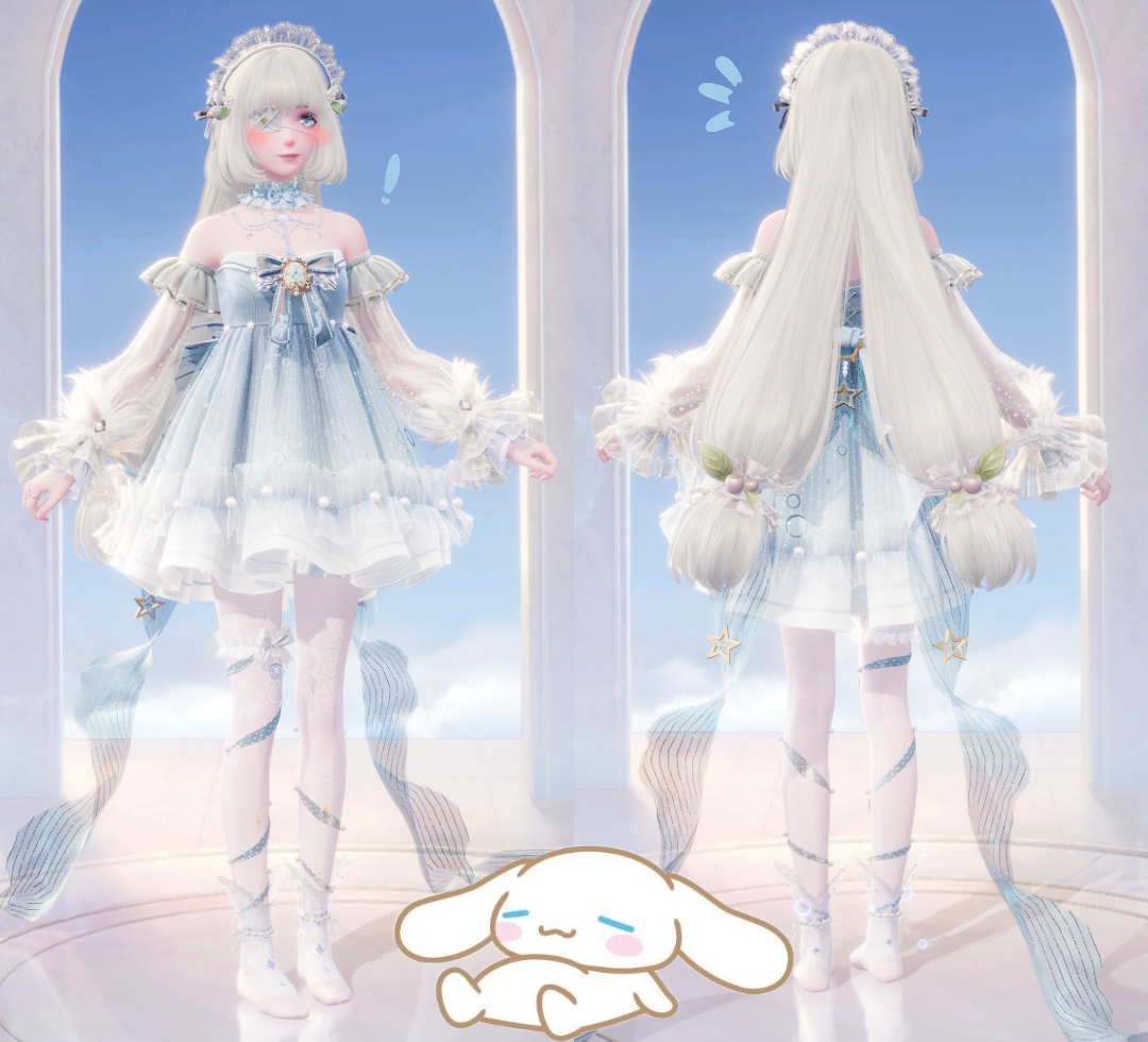 obligatory cinnamoroll inspired fit with the new hair