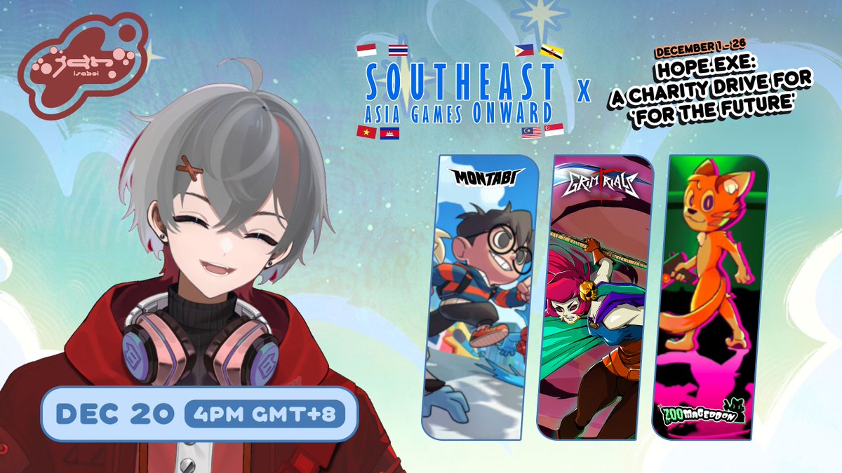 📆 #SEAGO2025 DAY 5 SCHEDULE

For our last stream for SEAGO 2025, we'll end it with a lot of action!

🔗Go check them out in the replies!