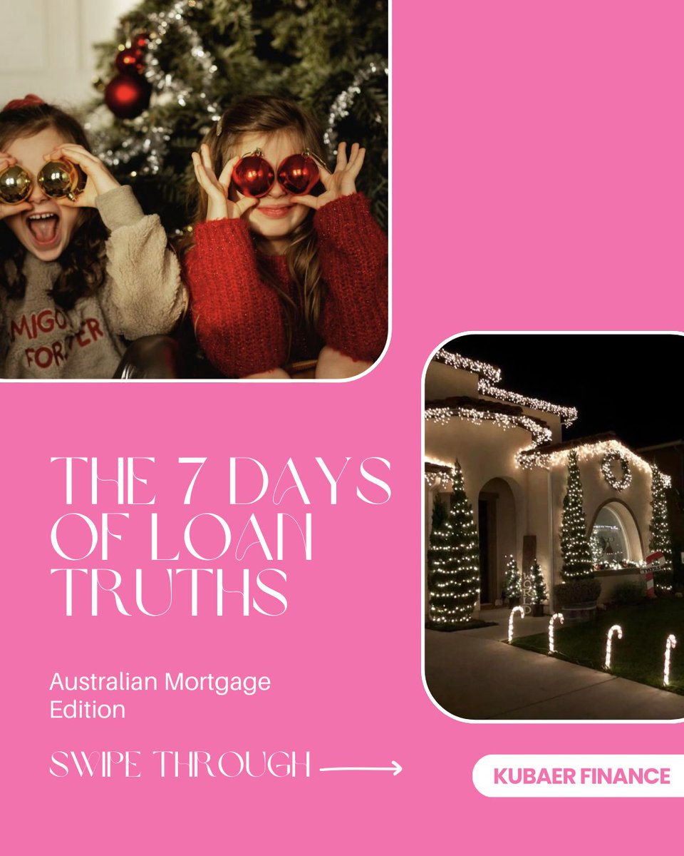joshi_bipin's tweet image. The 7 Days of Loan Truths 🎶
Australian mortgage edition 

We’ve got you covered. 

#MortgageTruths
#AdelaideBuyers
#HomeLoanTips
#KubaerFinance