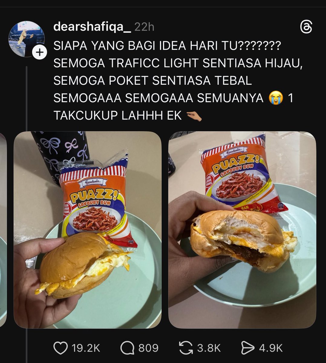 Lepasni roti ni mesti cepat sold out! Tapi memang sedap pun 😭😭😭
