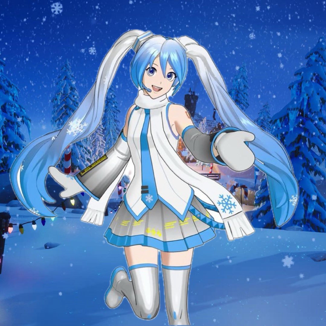 I’m gonna help a lot of people get the NEW Snow Miku skin (Hatsune Miku)

If you’d like the skin then like and reply to this tweet and I’ll choose a few people to give 2,800 V-Bucks codes to.