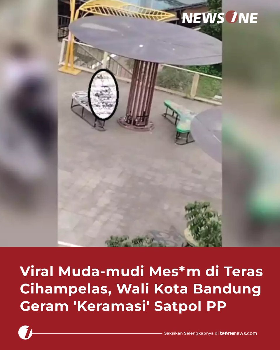 tvOneNews's tweet photo. Heboh di media sosial dua sepasang muda-mudi tengah melakukan aksi tak senonoh atau mes*m di kawasan Teras Cihampelas, Kota Bandung. 

#HardNews_Viral #NewsOne #CariBeritaditvOne #Cihampelas #SatpolPP #WalikotaBandung #NO03 https://t.co/iNhCiTB1lM
